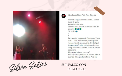 Silvia Salini balla sul palco di Piero Pelù video