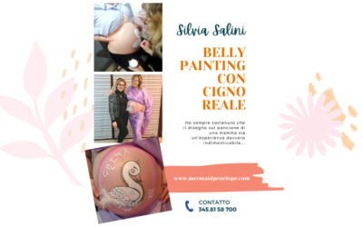 Bellypainting con Cigno reale